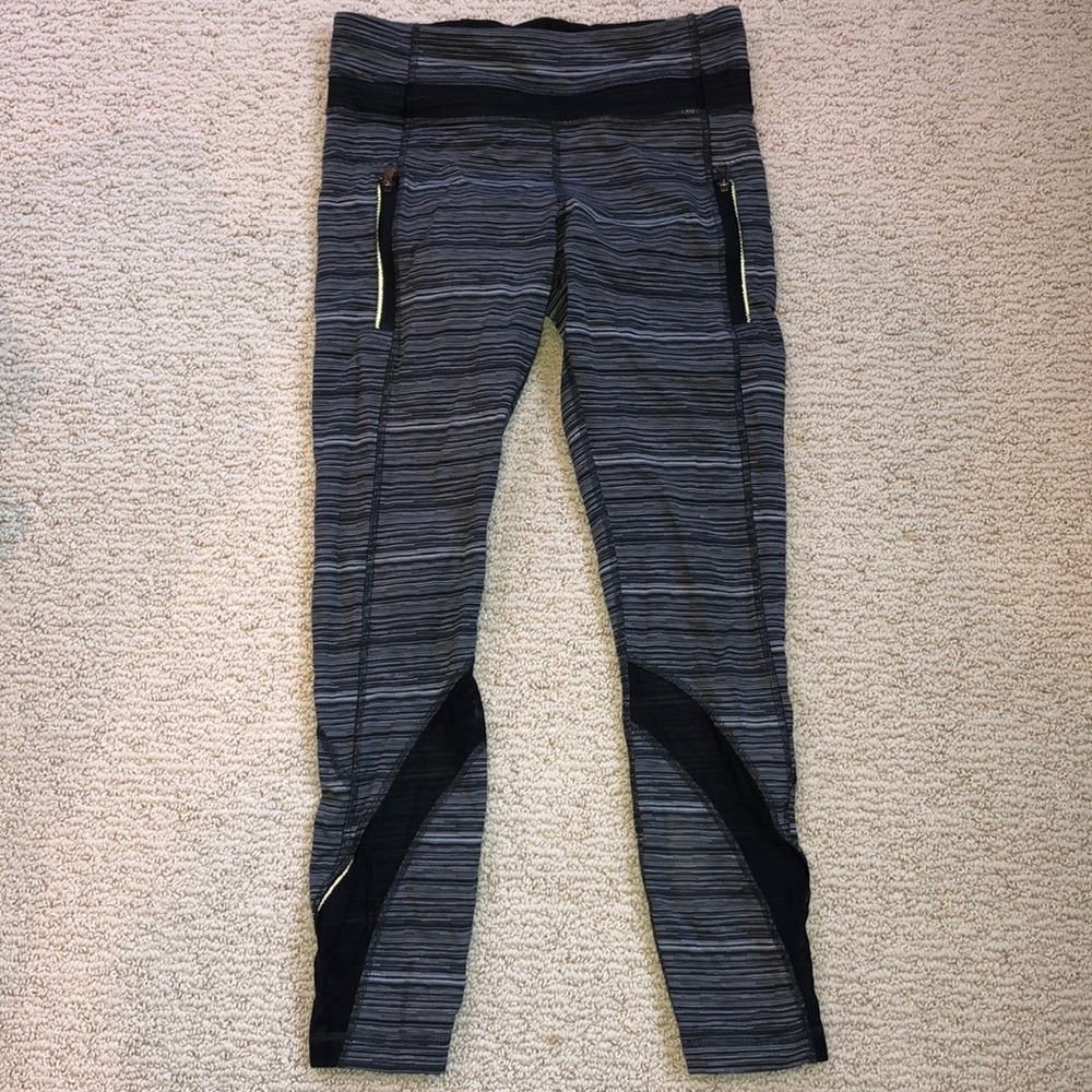 Lulu black mesh leggings